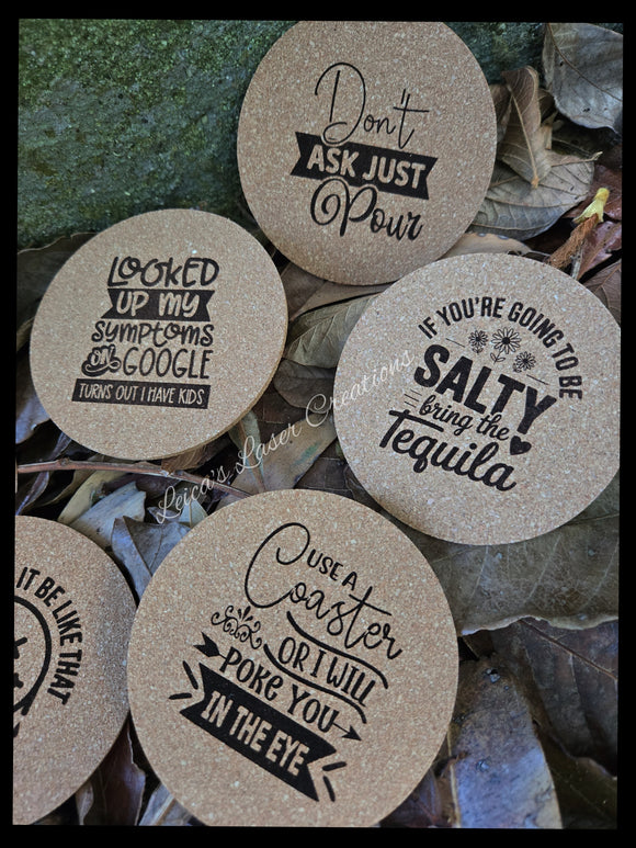 Cork Coasters 90mm