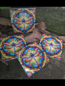 Dragonfly Coasters (4)