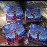 Starry Night Coasters (4)
