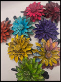 Leather Flower - Rings
