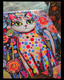 Cat Art Coasters (4)