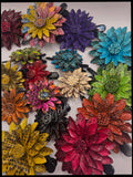 Leather Flower - Rings