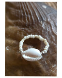 Cowrie Bead Ring