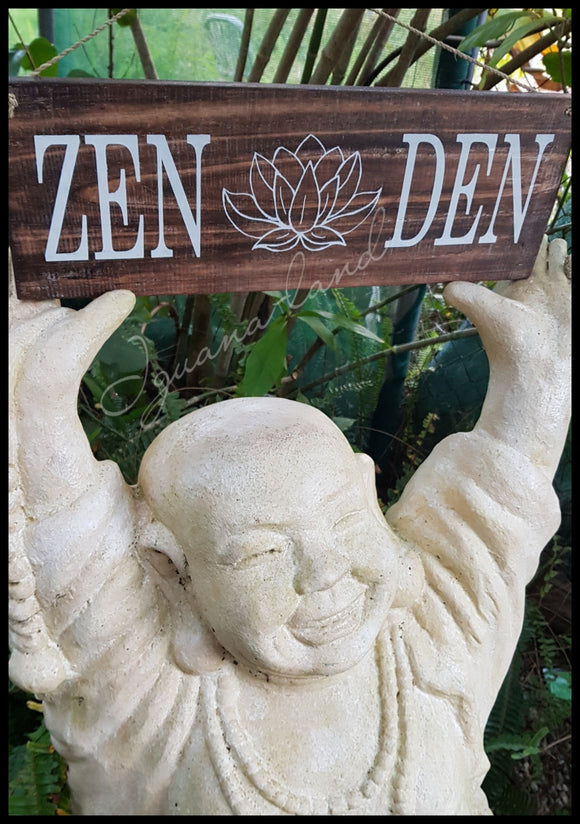 Zen Den - Timber Sign