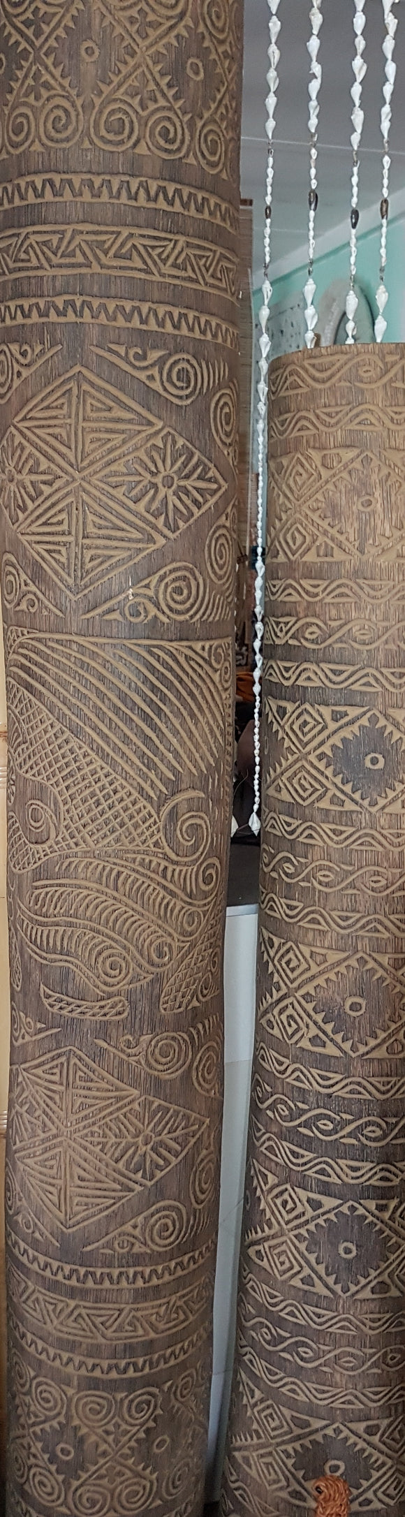 Carved Totem Poles