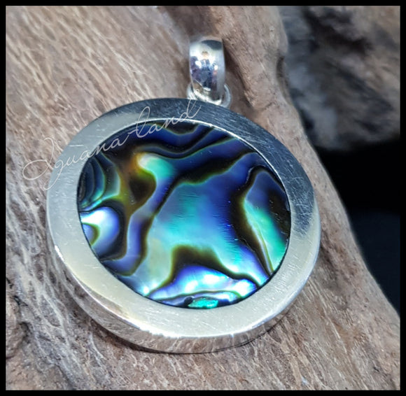 Paua Disc Pendant