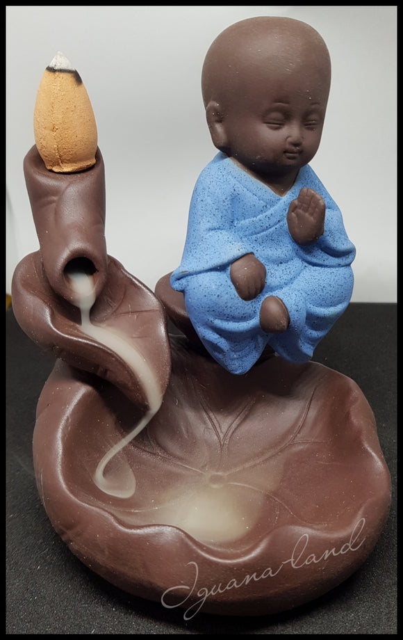 Blue Monk backflow incense burner