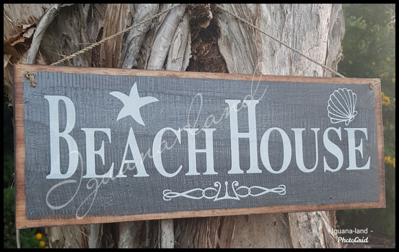 Beach-house - Timber Sign