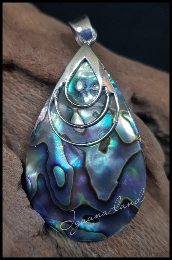 Paua Shell Teardrop Pendant