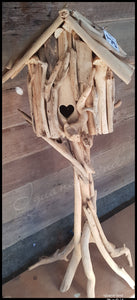 Standing Driftwood Birdhouses