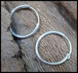Plain Hoops - Sterling Silver