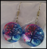Glass Tree Earrings
