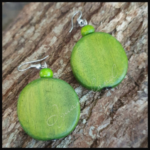 Timber Disc Earrings