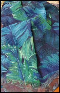 Blue Tropic Summer Scarf