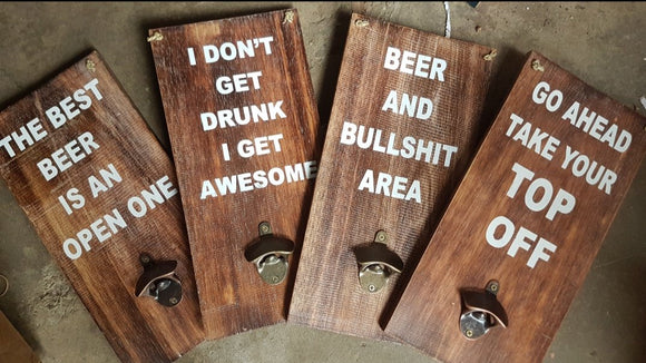 Beer/Bottle Opener - Timber Signs